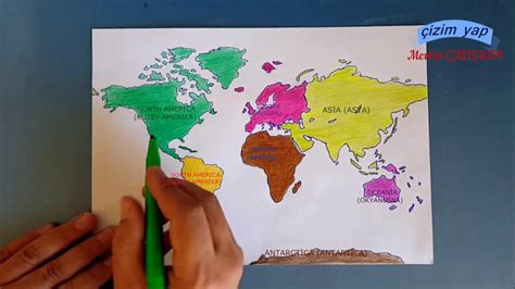 dünya dilsiz haritası nasıl çizilir